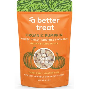 A Better Treat Organic Freeze-Dried Pumpkin Organic Dog & Cat Treats, 1-oz bag