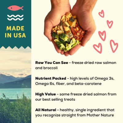 Show full view: A Better Treat Raw You Can See Salmon Recipe High-Protein Kibble & Raw Freeze-Dried Dog Food, 3-lb bag slide 5 of 10