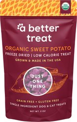 A Better Treat Organic Freeze-Dried Sweet Potato Dog & Cat Treats, 2-oz bag