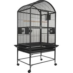 A&E Cage Company Dome Top Bird Cage, Black, Medium