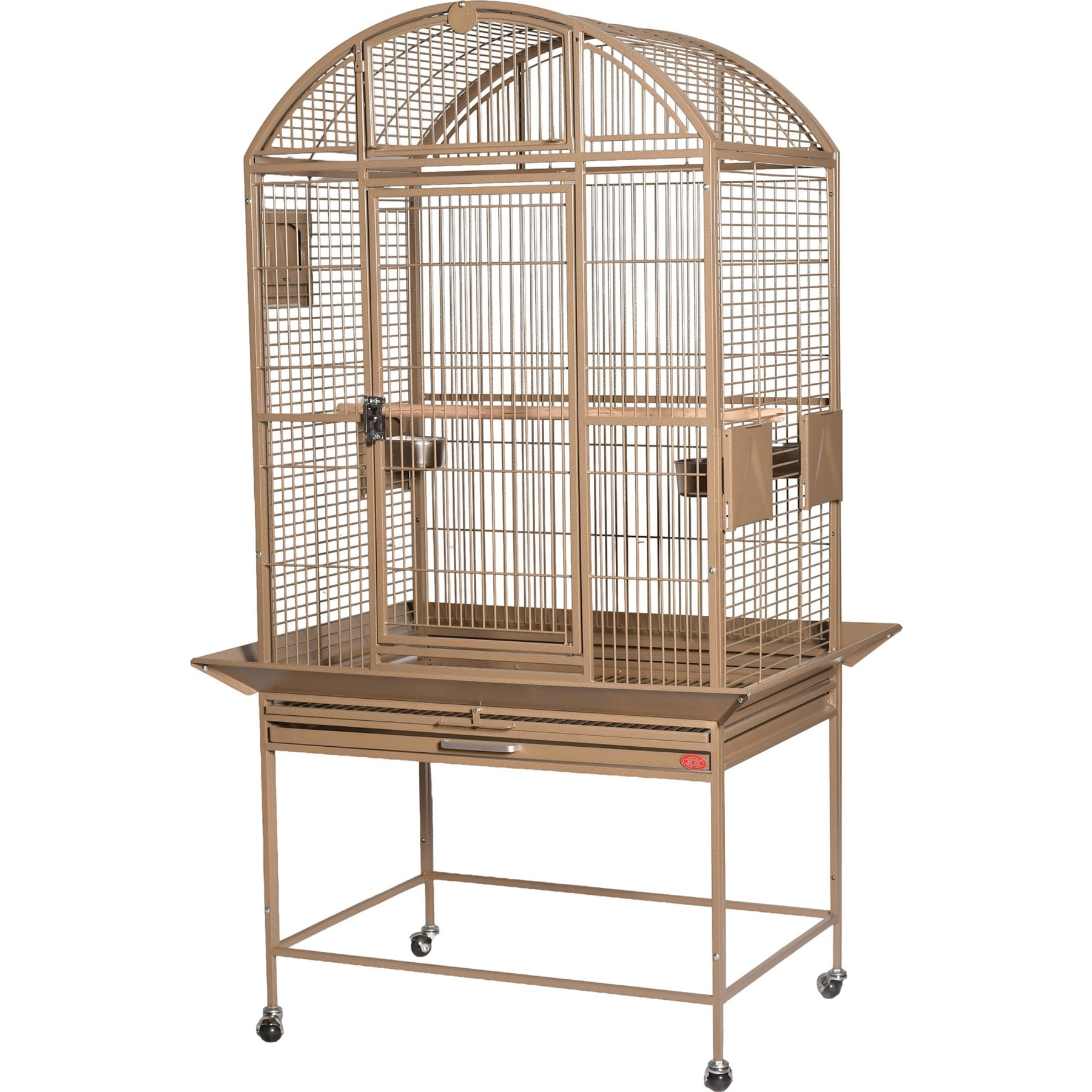 A&E Cage Company HQ Dome Top Bird Cage, 32 x 23 x 63-in, Sandstone