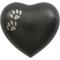 Show in main carousel: A Pet's Life Arielle Heart Paw Dog & Cat Urn, Slate, Small slide 1 of 6
