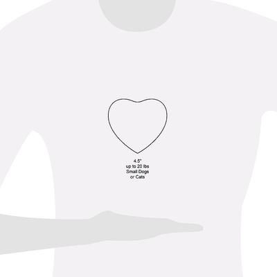 Show full view: A Pet's Life Arielle Heart Paw Dog & Cat Urn, Slate, Small slide 5 of 6