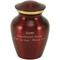 Show in main carousel: A Pet's Life Classic Brass Personalized Dog & Cat Urn, Crimson, Small slide 1 of 7
