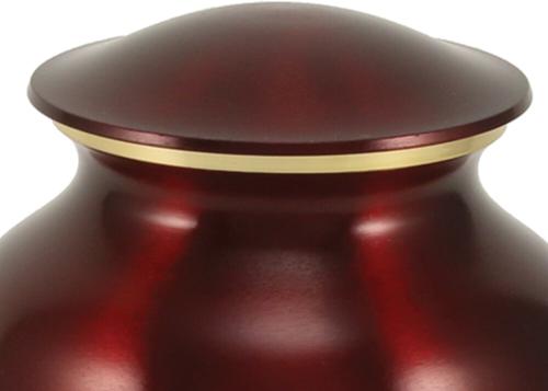 Show full view: A Pet's Life Classic Brass Personalized Dog & Cat Urn, Crimson, Small slide 4 of 7