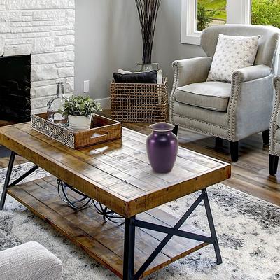 Show full view: A Pet's Life Classic Brass Personalized Dog & Cat Urn, Violet, Small slide 2 of 6