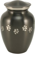 A Pet's Life Classic Paw Dog & Cat Urn, Slate, Large