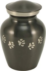 A Pet's Life Classic Paw Dog & Cat Urn, Slate, Small