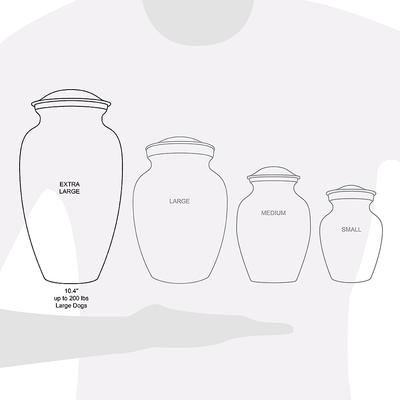 Show full view: A Pet's Life Classic Paw Dog & Cat Urn, Slate, X-Large slide 6 of 7