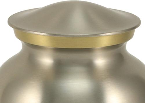 Show full view: A Pet's Life Classic Paw Print Personalized Dog & Cat Urn, Pewter, Small slide 3 of 6