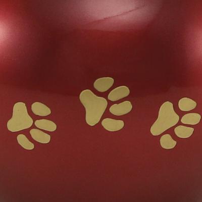 Show full view: A Pet's Life Odyssey Personalized Dog & Cat Urn, Crimson, Small slide 4 of 6