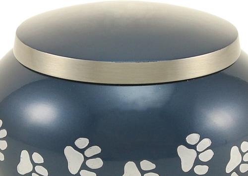 Show full view: A Pet's Life Odyssey Personalized Dog & Cat Urn, Moonlight Blue, Medium slide 3 of 6