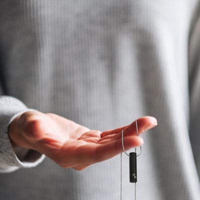 Show full view: A Pet's Life Onyx Paw Cylinder Necklace slide 3 of 7