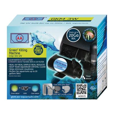 Show full view: AA Aquarium Green Killing Machine Clip-On UV System, 3-watt slide 1 of 7