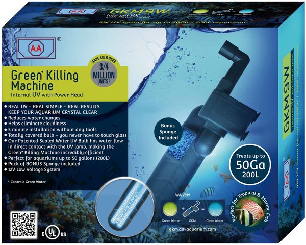 AA Aquarium Green Killing Machine Internal UV System