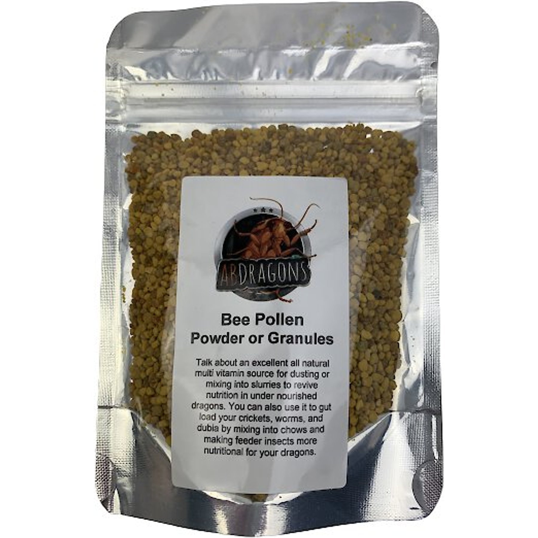 ABDragons Bee Pollen Granules Reptile & Insect Food, Granules, 2-oz bag