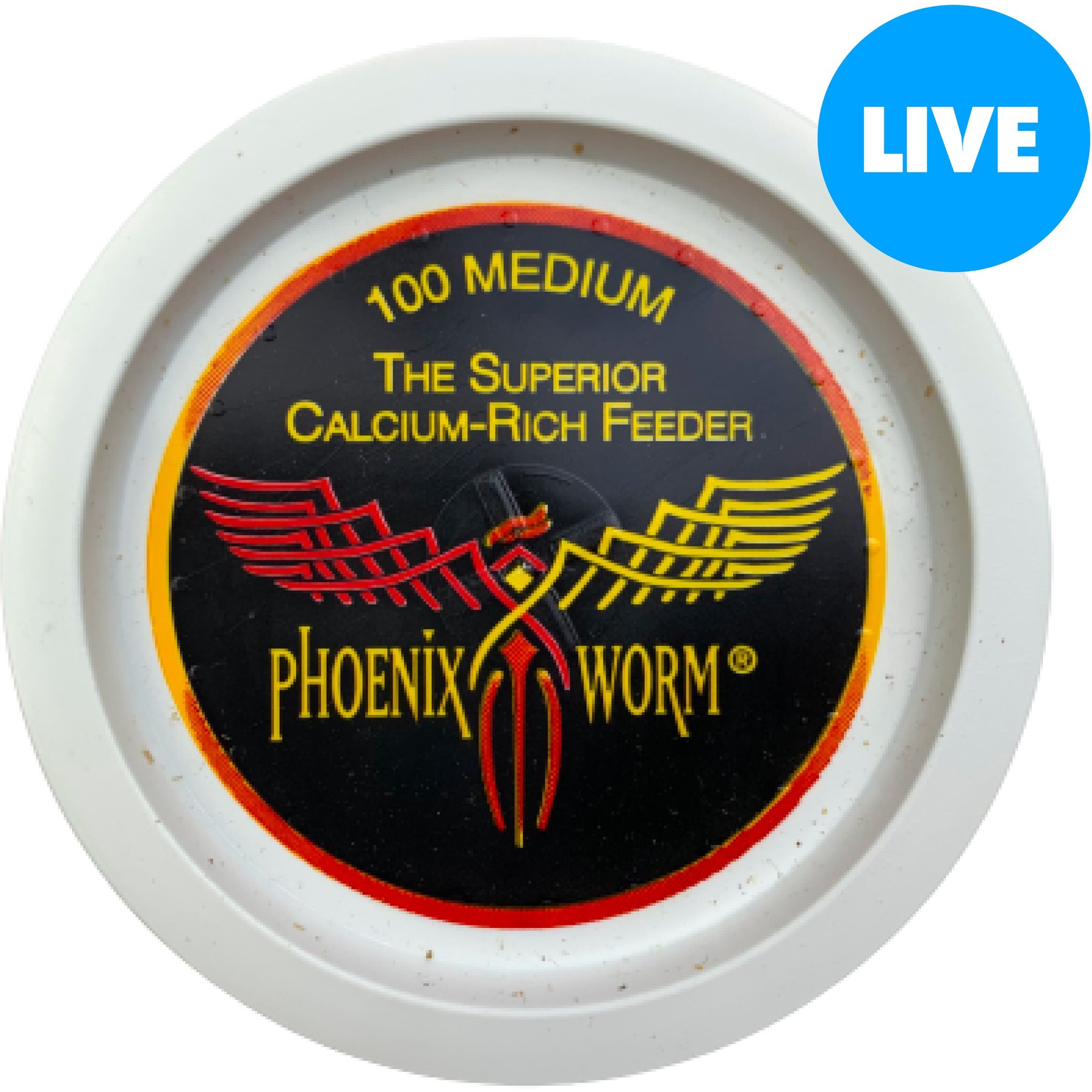 ABDragons Live Phoenix Worms Reptile, Bird, Fish & Small Pet Food, Medium, 200 count