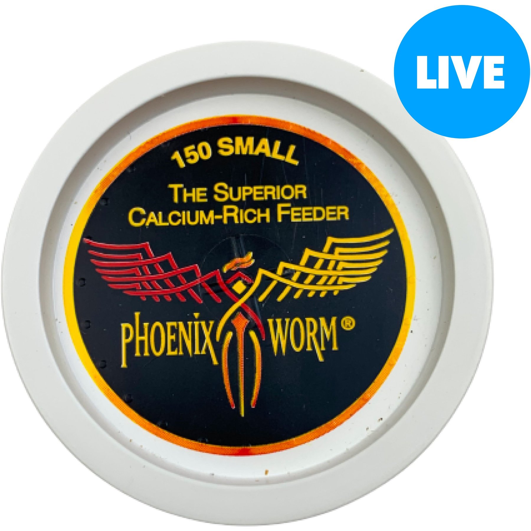 ABDragons Live Phoenix Worms Reptile, Bird, Fish & Small Pet Food, Small, 150 count