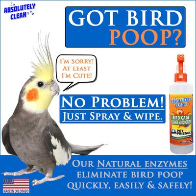 Show full view: Absolutely Clean Bird Cage Cleaner & Deodorizer, 128-oz bottle slide 4 of 6