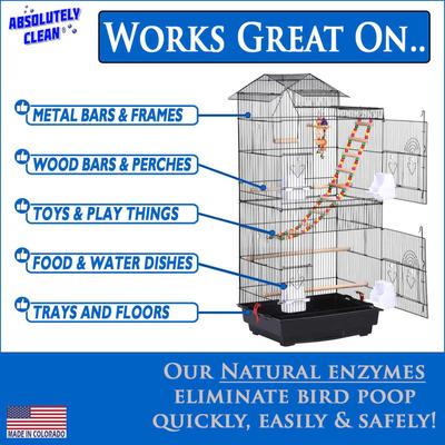 Show full view: Absolutely Clean Bird Cage Cleaner & Deodorizer, 16-oz bottle slide 5 of 5