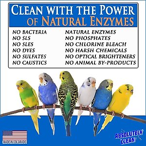Absolutely Clean Bird Cage Cleaner & Deodorizer, 16-oz bottle