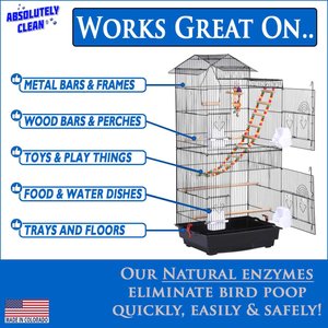 Absolutely Clean Bird Cage Cleaner & Deodorizer, 32-fl oz bottle
