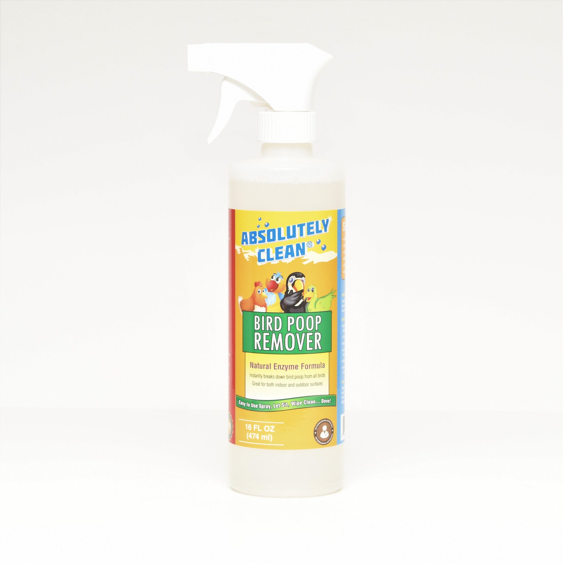 Absolutely Clean Bird Poop Remover Natural Enzyme Cleaner, 16-fl oz bottle