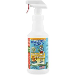 Absolutely Clean Cat Litter Box Cleaner & Deodorizer, 32-oz bottle