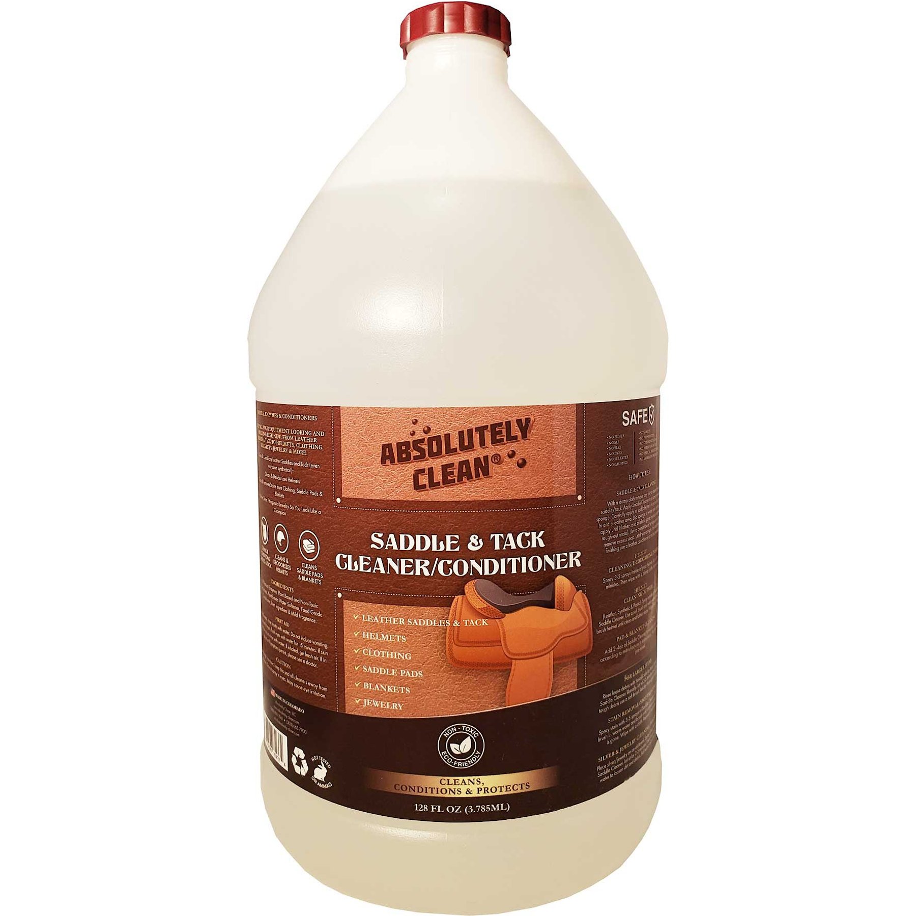 Absolutely Clean Saddle & Tack Cleaner Conditioner, 128-fl oz bottle