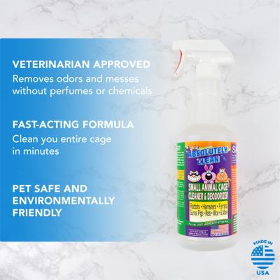 Show full view: Absolutely Clean Small Animal Cage Cleaner & Deodorizer, 32-oz bottle slide 4 of 5