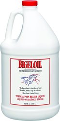 Absorbine Bigeloil Topical Rub for Sore Muscles, Joints & Arthritis Pain Relief Horse Liniment Liquid, 1-gal bottle