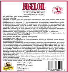 Absorbine Bigeloil Topical Rub for Sore Muscles, Joints & Arthritis Pain Relief Horse Liniment Liquid, 1-gal bottle slide 2 of 2