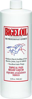 Show full view: Absorbine Bigeloil Topical Rub for Sore Muscles, Joints & Arthritis Pain Relief Horse Liniment Liquid, 32-fl oz bottle slide 1 of 4