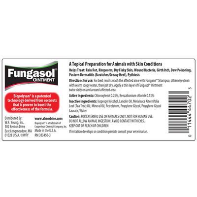 Show full view: Absorbine Fungasol Horse Anti-Fungal Ointment, 13-oz tub slide 2 of 6