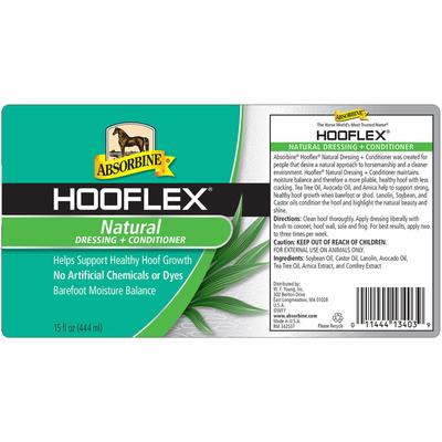 Show full view: Absorbine Hooflex All Natural Horse Hoof Care Dressing & Conditioner with Applicator Brush, 15-fl oz bottle slide 2 of 4