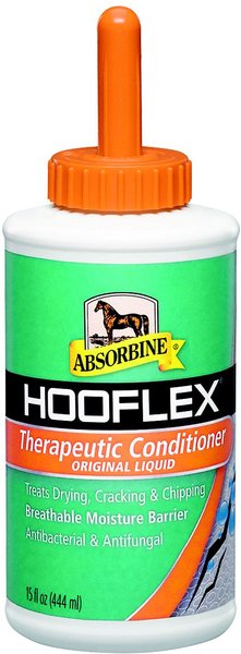 Show full view: Absorbine Hooflex Therapeutic Horse Hoof Care Conditioner, 15-fl oz bottle slide 1 of 6