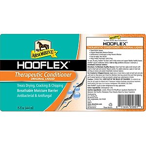 Absorbine Hooflex Therapeutic Horse Hoof Care Conditioner, 15-fl oz bottle