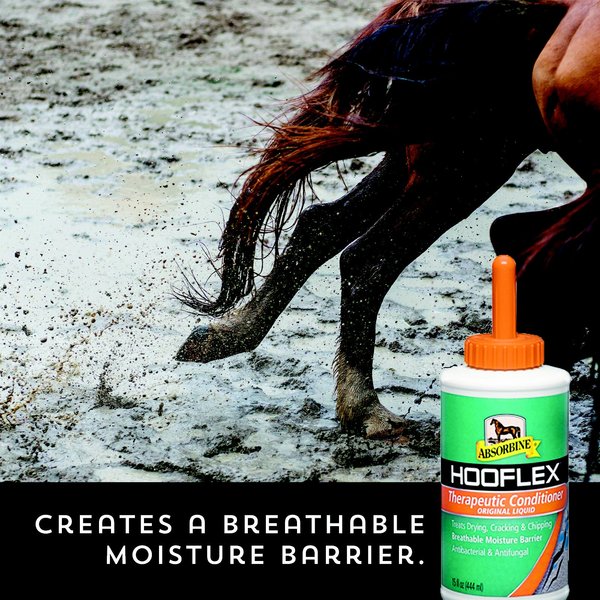 Show full view: Absorbine Hooflex Therapeutic Horse Hoof Care Conditioner, 15-fl oz bottle slide 3 of 6
