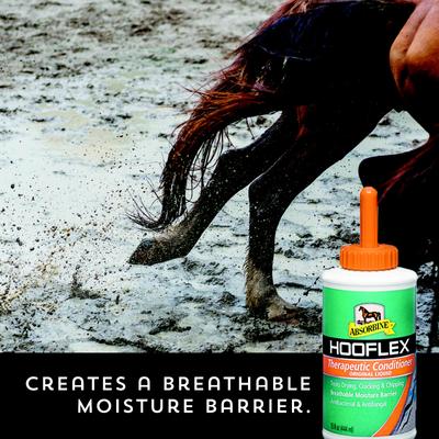 Show full view: Absorbine Hooflex Therapeutic Horse Hoof Care Conditioner, 15-fl oz bottle slide 3 of 6