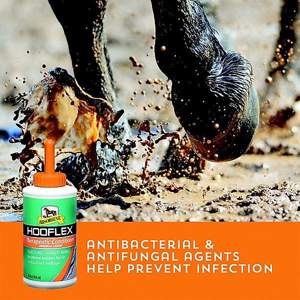 Show full view: Absorbine Hooflex Therapeutic Horse Hoof Care Conditioner, 15-fl oz bottle slide 5 of 6
