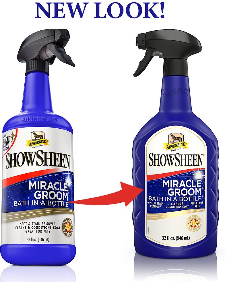 Absorbine ShowSheen Miracle Groom Bath In A bottle Vitamin E & Vanilla Horse Spot & Stain Remover