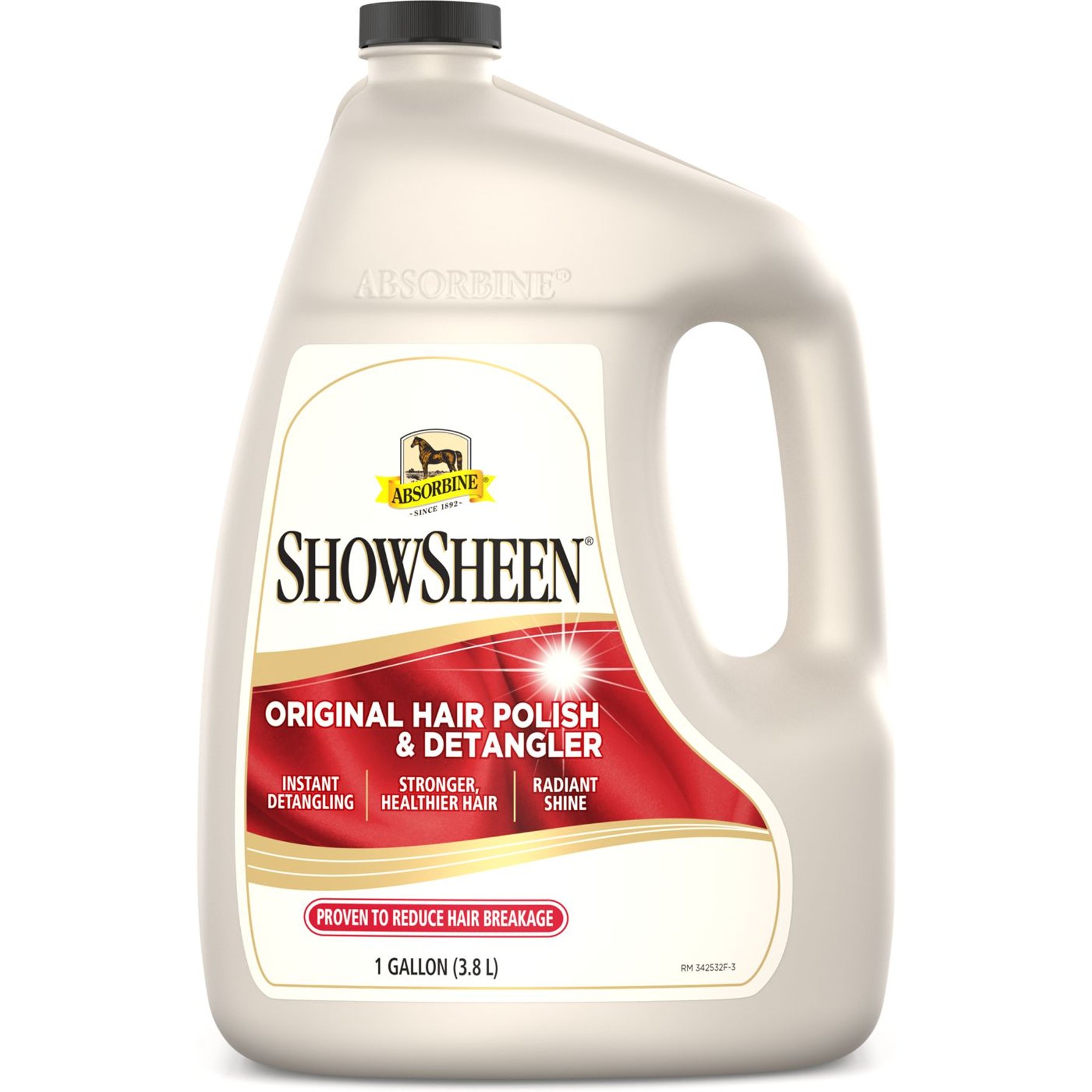 Absorbine ShowSheen Instant Detangling Hair Polish & Detangler Horse Spray, 1-gal bottle