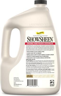Show full view: Absorbine ShowSheen Instant Detangling Hair Polish & Detangler Horse Spray, 1-gal bottle slide 2 of 7