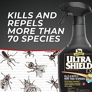 Absorbine UltraShield EX Insecticide, Kills & Repels Horse Fly Spray Refill, 32-fl oz bottle