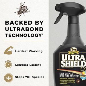 Absorbine UltraShield EX Insecticide, Kills & Repels Horse Fly Spray Refill, 32-fl oz bottle