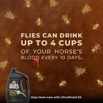 Show full view: Absorbine UltraShield EX Insecticide, Kills & Repels Horse Fly Spray Refill, 128-fl oz bottle slide 5 of 6