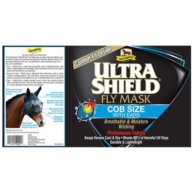 Show full view: Absorbine Ultrashield with Ears Horse Fly Mask, Cob slide 2 of 4