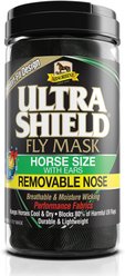 Absorbine Ultrashield with Ears Horse Fly Mask, Horse Removable Nose