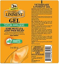 Absorbine Veterinary Topical Menthol Sore Muscle & Arthritis Pain Relief Liniment Gel, 3-oz tube slide 2 of 5