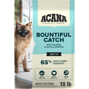 ACANA Bountiful Catch Salmon Catfish & Herring Dry Cat Food, 10-lb bag